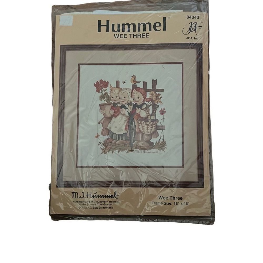 Vintage Hummel "We Three" Cross Stitch Kit New‎ (open package)